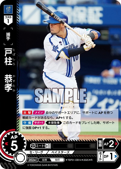 戸柱 恭孝(横浜DeNAベイスターズ) 【TBP01-DB14R】